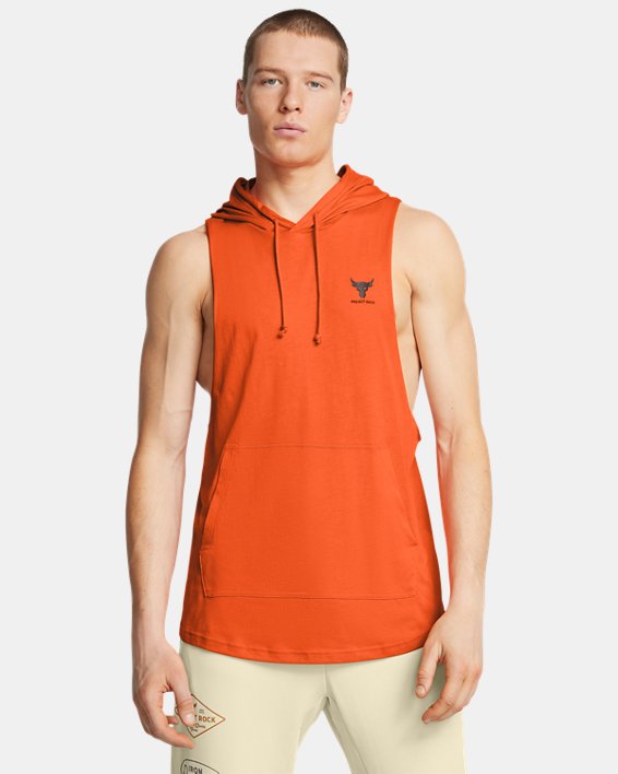 Project Rock Men's Sleeveless Hoodie | Under Armour Project Rock Men's Sleeveless Hoodie | Under Armour